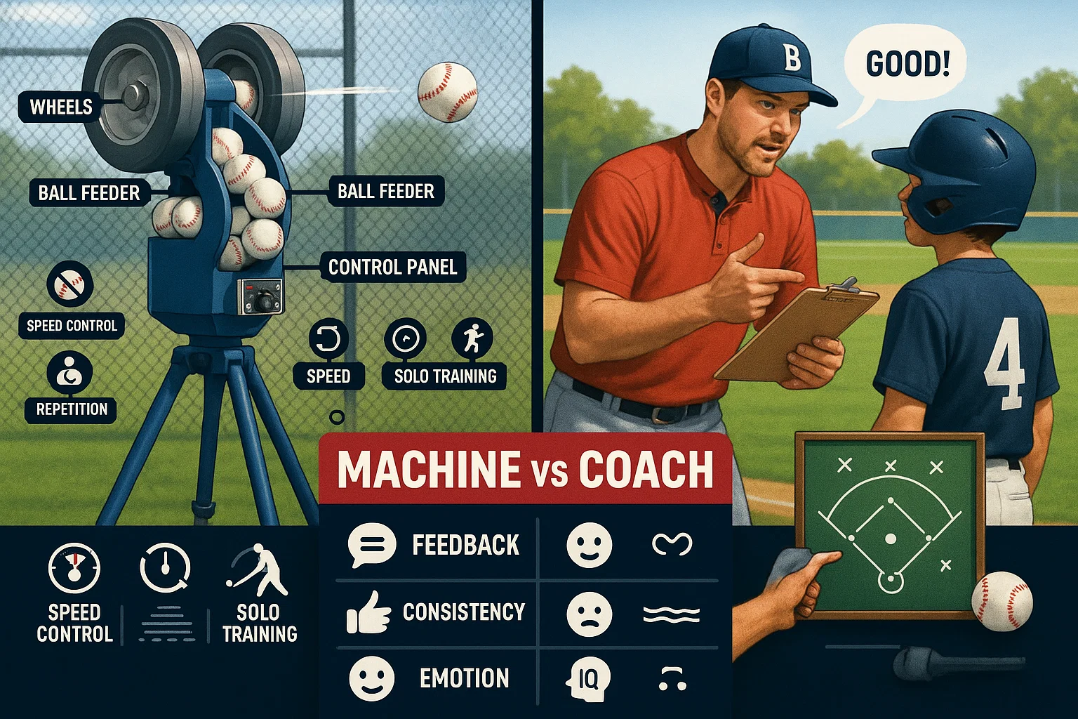 Pitching Machine Replace